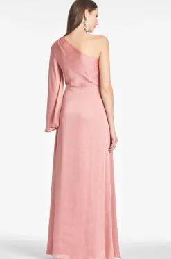 Sachin & Babi Plus Sizes|One Shoulder<Keely Gown - Rouge