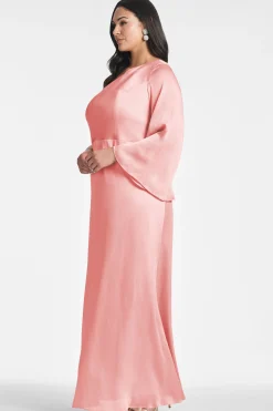 Sachin & Babi Plus Sizes|One Shoulder<Keely Gown - Rouge