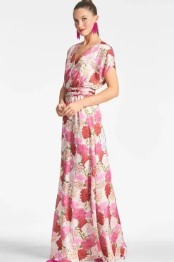Sachin & Babi Plus Sizes|Short Sleeve<Leah Gown - Campo Di Fiore Campodifiore