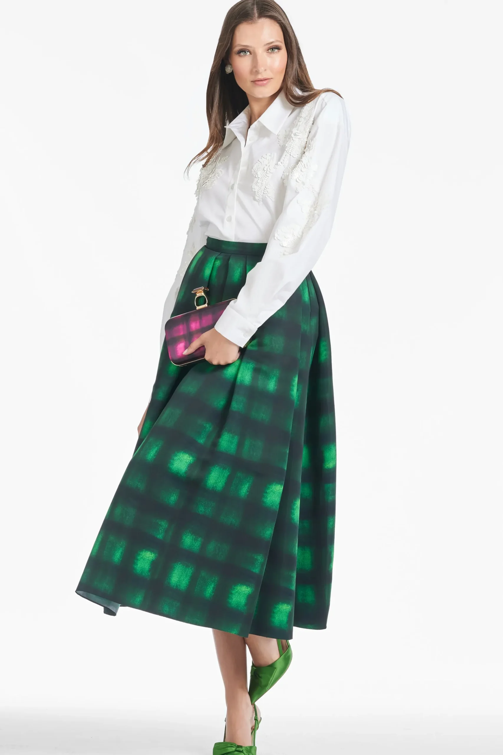 Sachin & Babi Matching Sets|Skirts<Leighton Skirt - Emerald Shibori Emeraldshibori