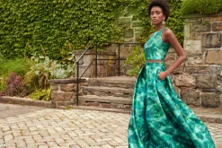 Sachin & Babi Matching Sets|Tops & Blouses<Lexie Top - Emerald Watercolor Floral Emeraldwatercolorfloral