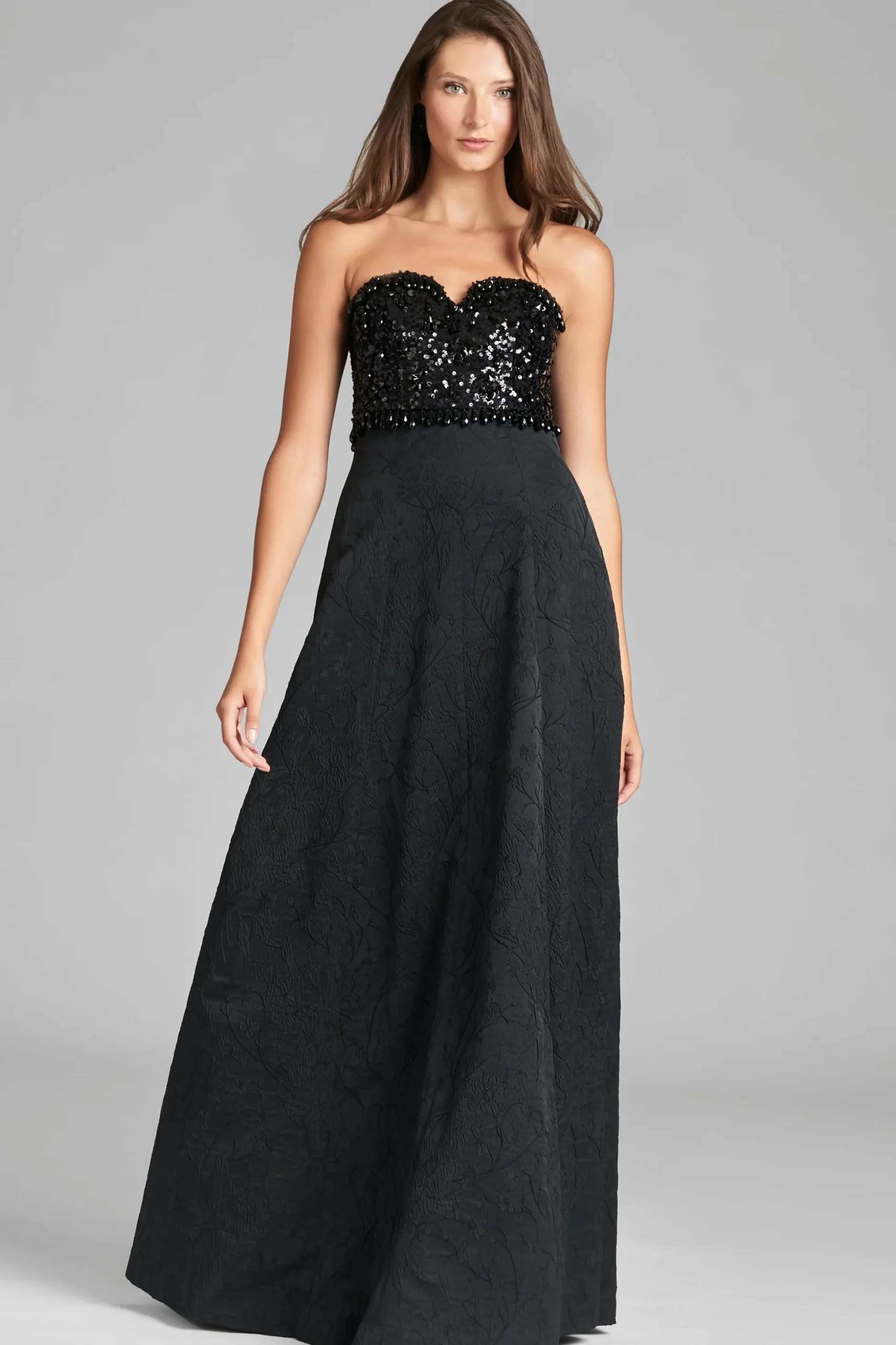 Sachin & Babi Strapless<Lillian Gown - Black