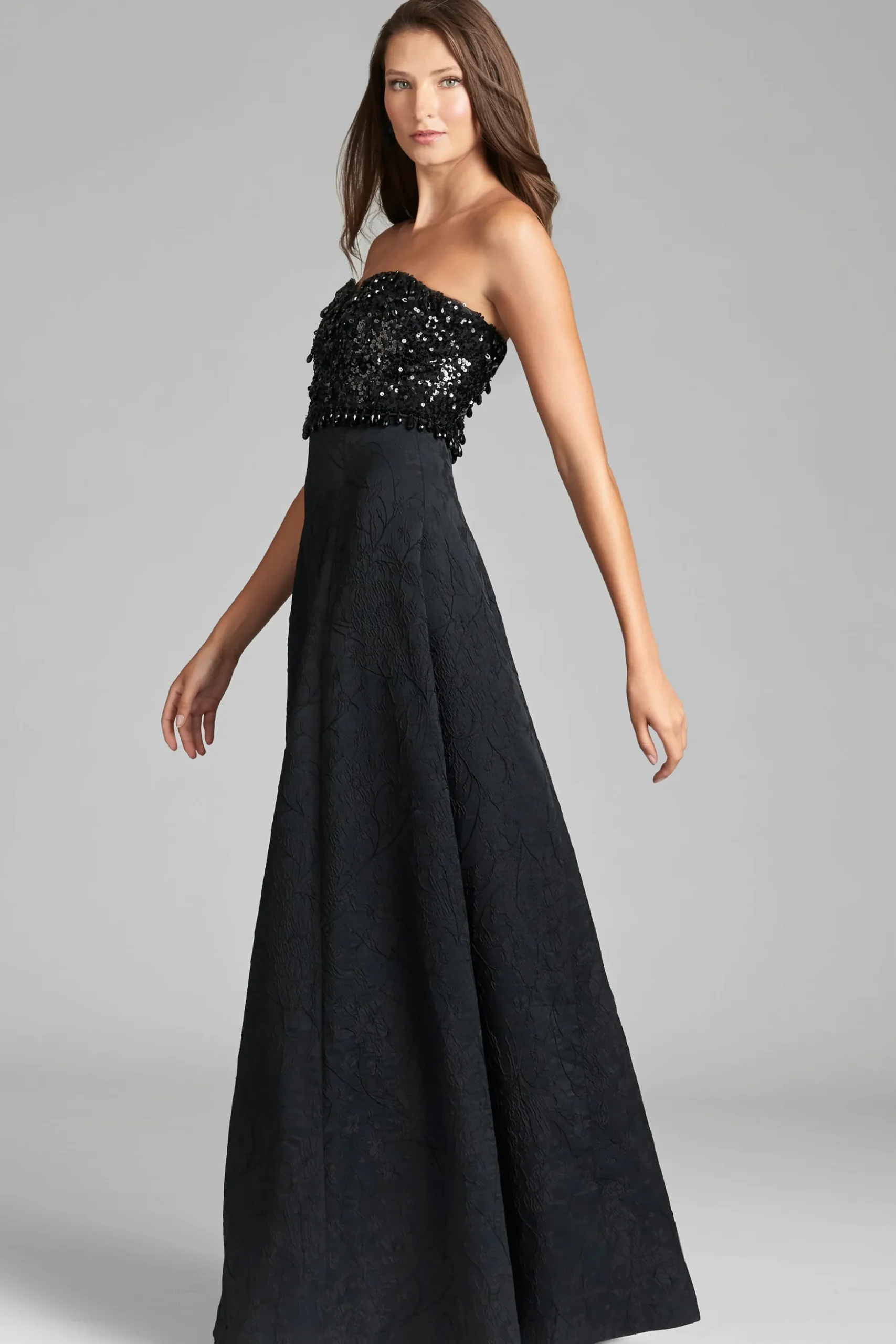Sachin & Babi Strapless<Lillian Gown - Black