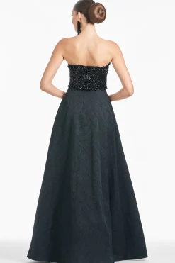 Sachin & Babi Strapless<Lillian Gown - Black