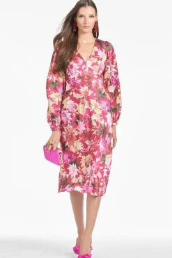 Sachin & Babi Plus Sizes|A-line<Lola Dress - Deep Pink Dahlia Deeppinkdahlia