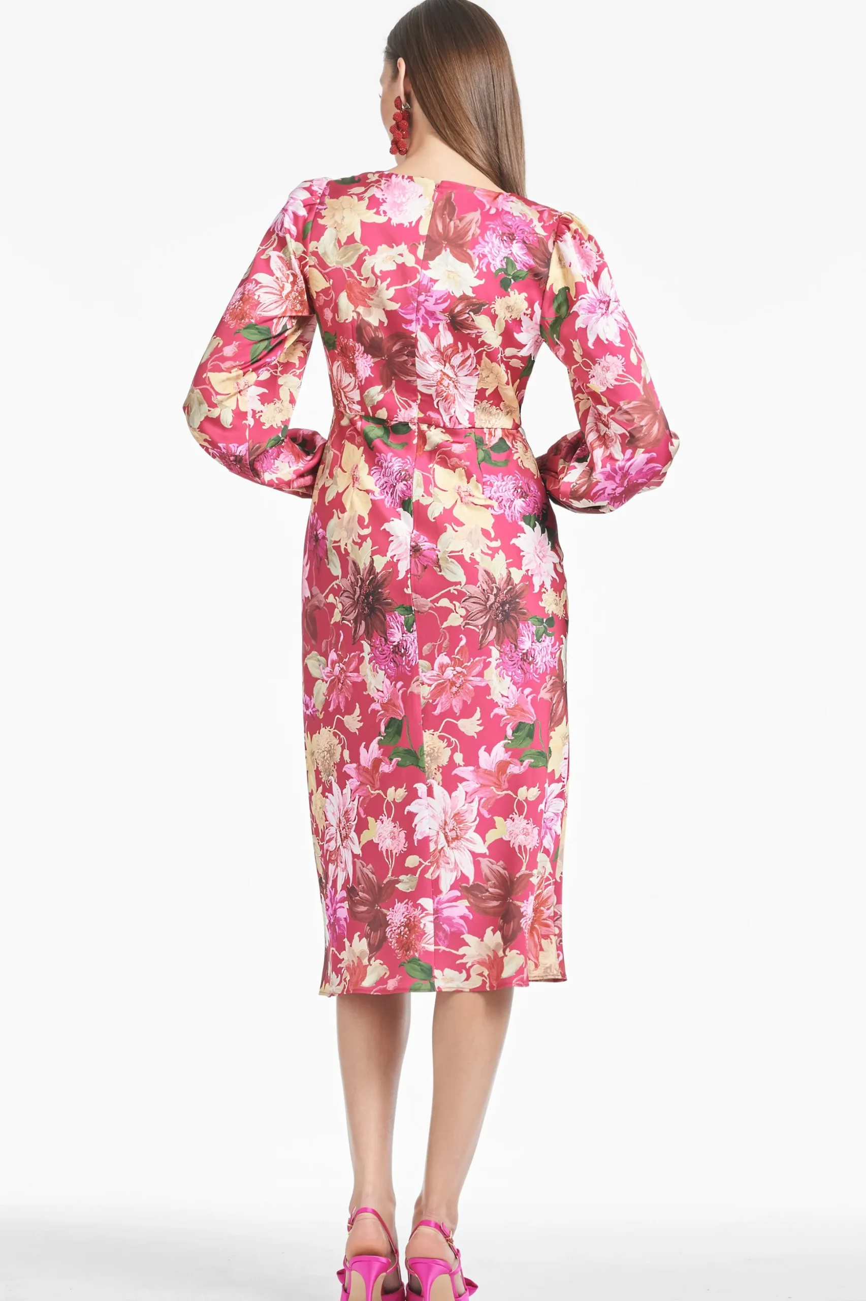 Sachin & Babi Plus Sizes|A-line<Lola Dress - Deep Pink Dahlia Deeppinkdahlia