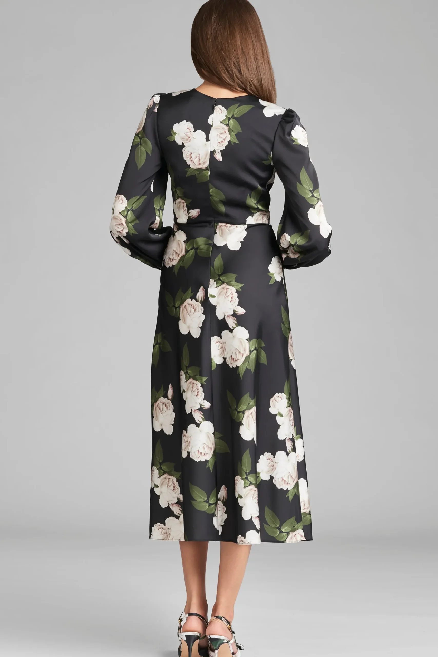 Sachin & Babi A-line|Midi<Lola Dress - Obsidian Blooms Obsideonblooms