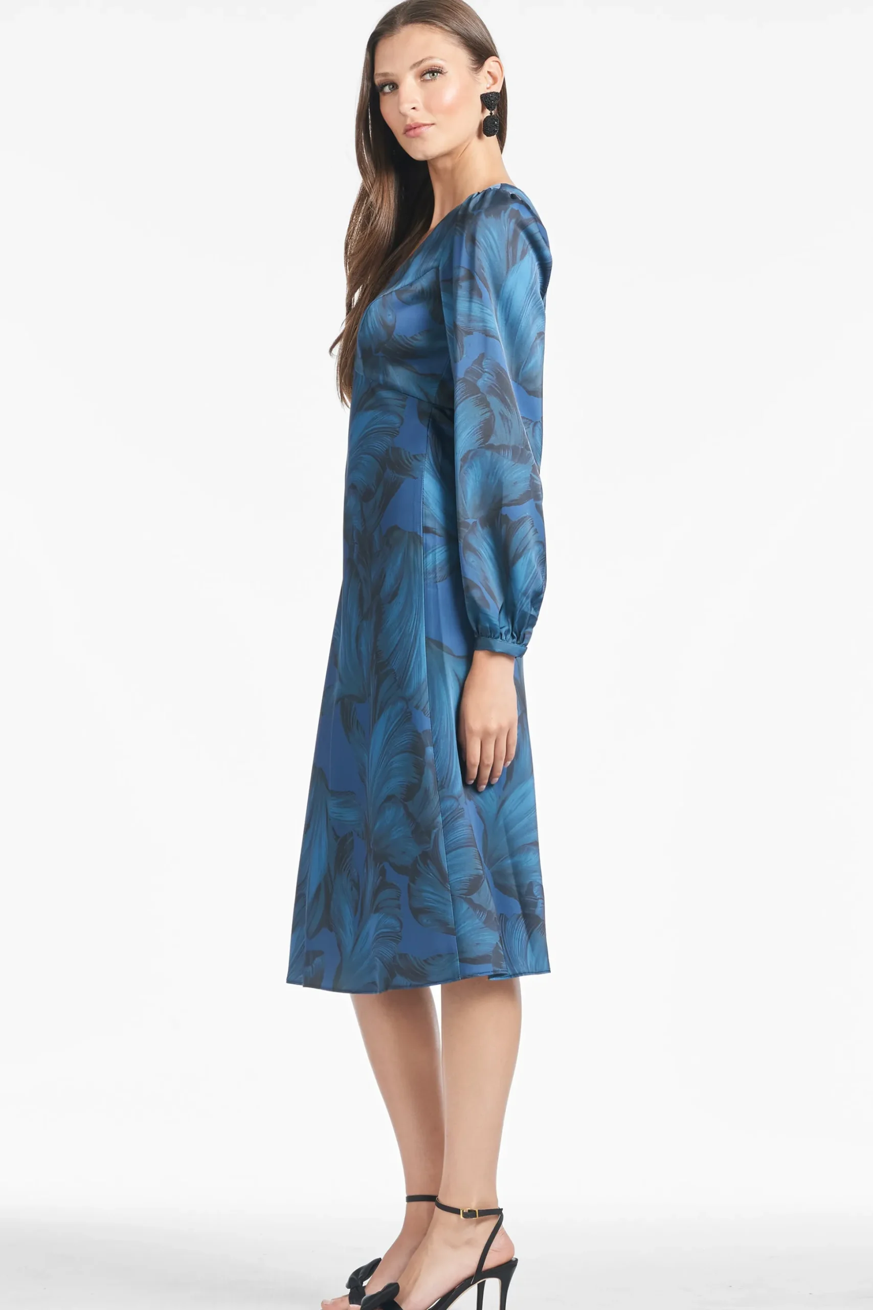 Sachin & Babi Plus Sizes|Midi<Lola Dress - Tonal Petal Tonalpetal