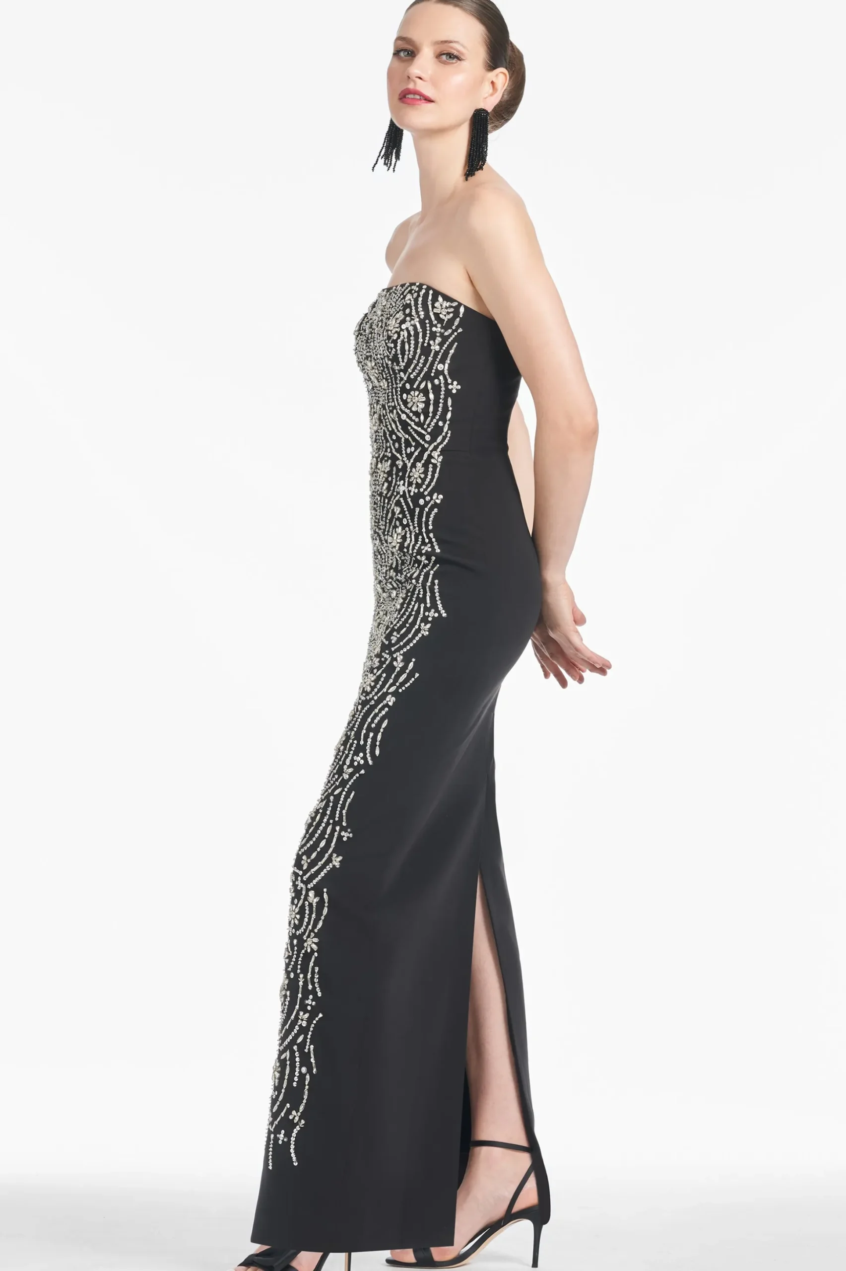 Sachin & Babi Strapless<Lucille Gown - Black