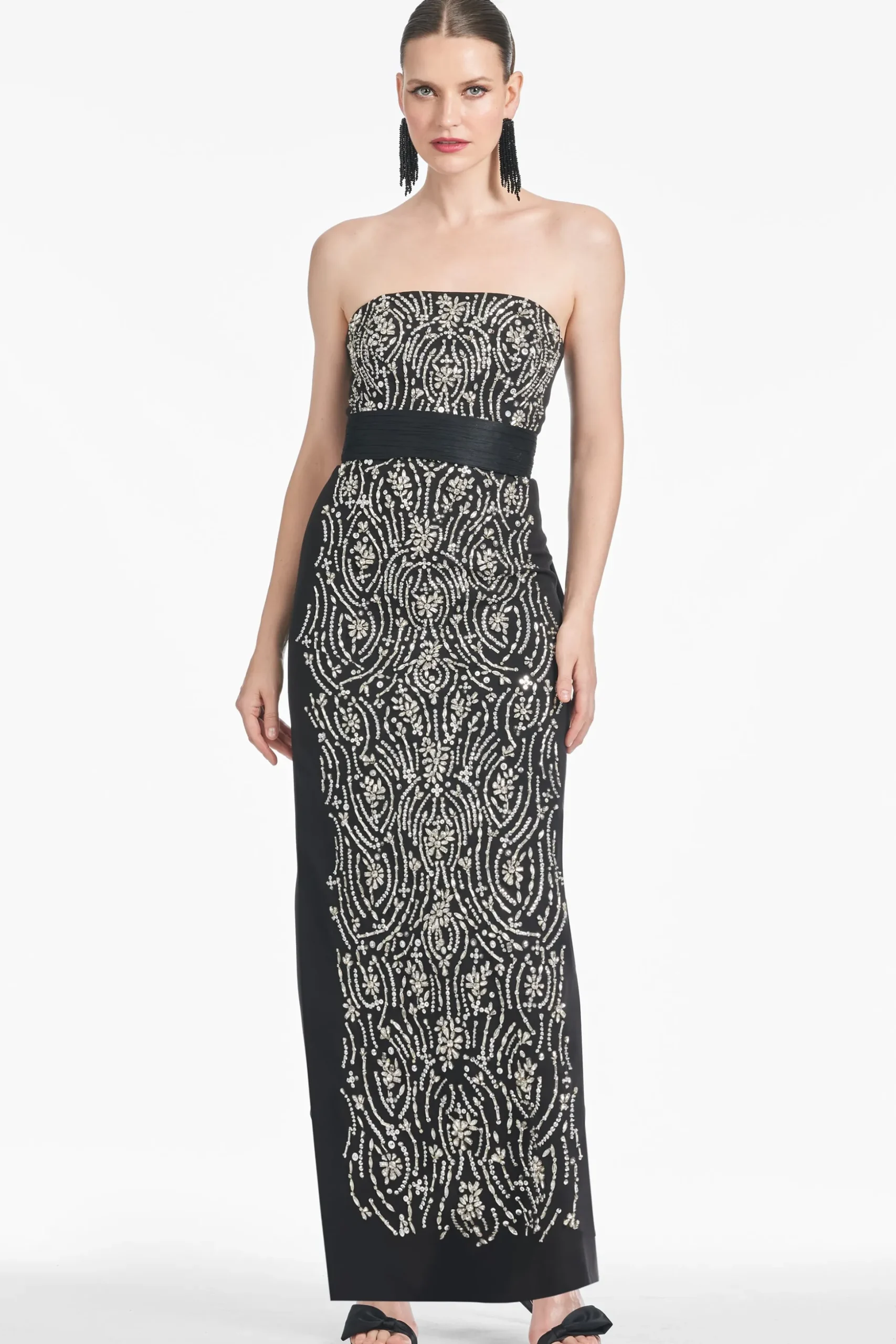 Sachin & Babi Strapless<Lucille Gown - Black