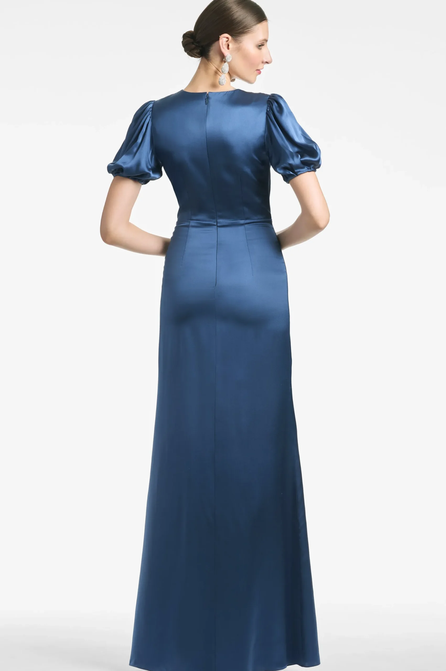 Sachin & Babi Short Sleeve<Mila Gown - Indigo