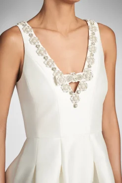 Sachin & Babi Fit & Flare|Midi<Millie Dress - Off White Offwhite