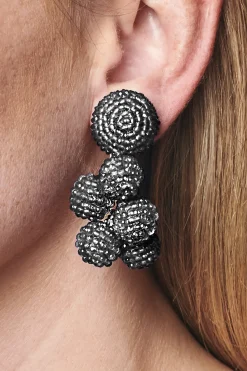 Sachin & Babi Earrings<Mini Coconuts Earrings - Metallic Faceted Beads Silver