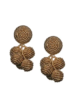 Sachin & Babi Earrings<Mini Coconuts Earrings - Smooth Beads White