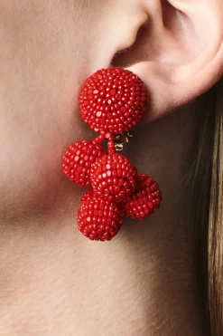Sachin & Babi Earrings<Mini Coconuts Earrings - Smooth Beads White