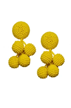 Sachin & Babi Earrings<Mini Coconuts Earrings - Smooth Beads White