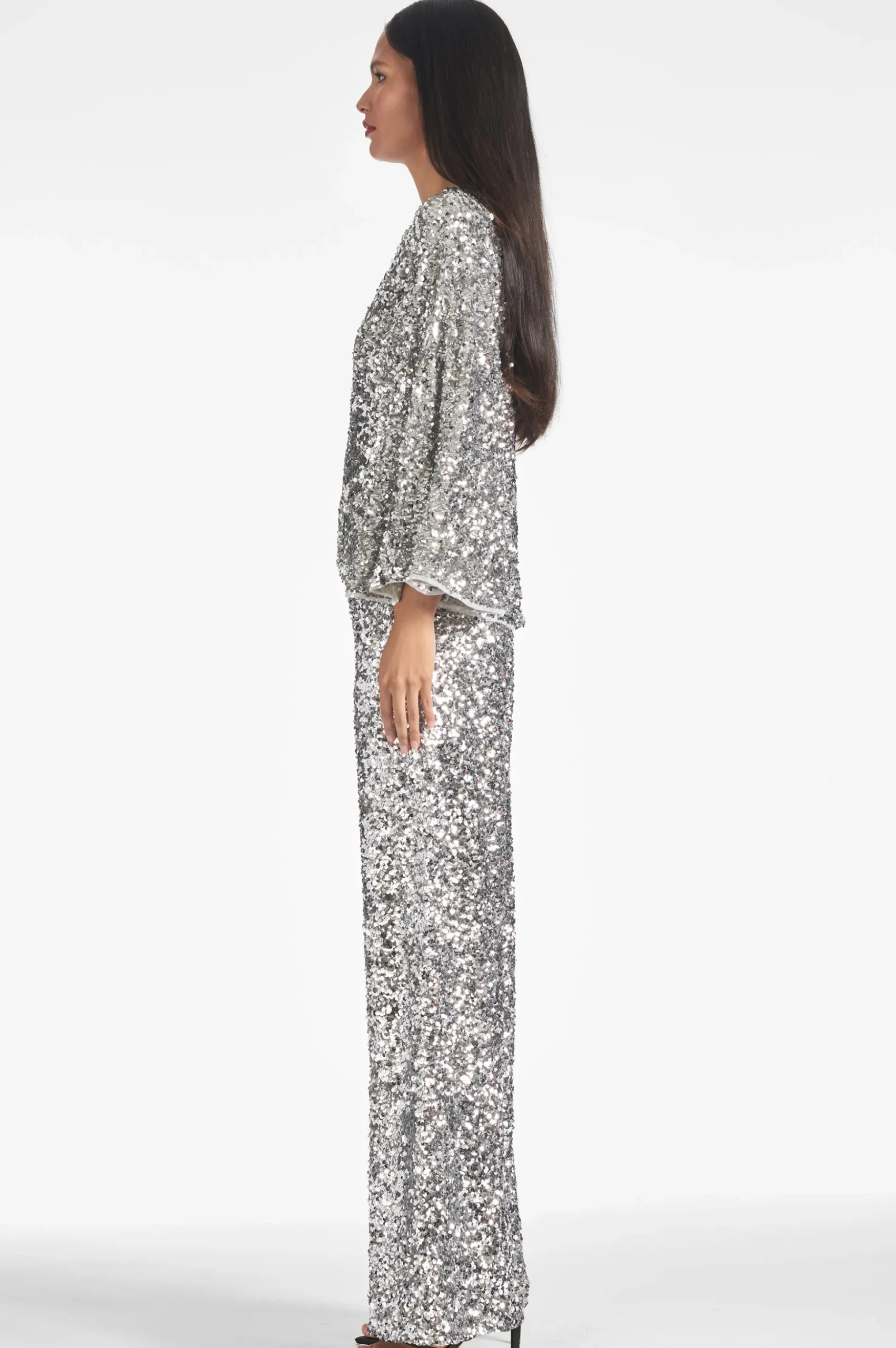 Sachin & Babi Tops & Blouses<Morgan Top - Sequins Silver