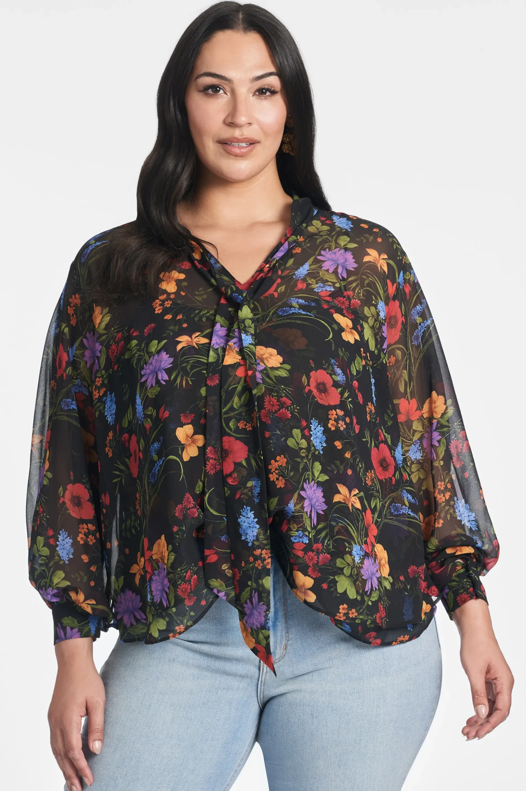 Sachin & Babi Matching Sets|Plus Sizes<Nora Top - Noir Wildflower Noirwildflower