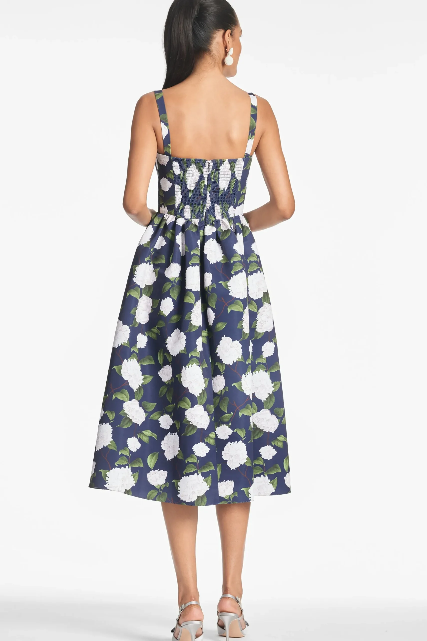 Sachin & Babi Fit & Flare|Midi<Olena Dress - Navy/Ivory Moonlit Garden Navy/ivorymoonlitgarden