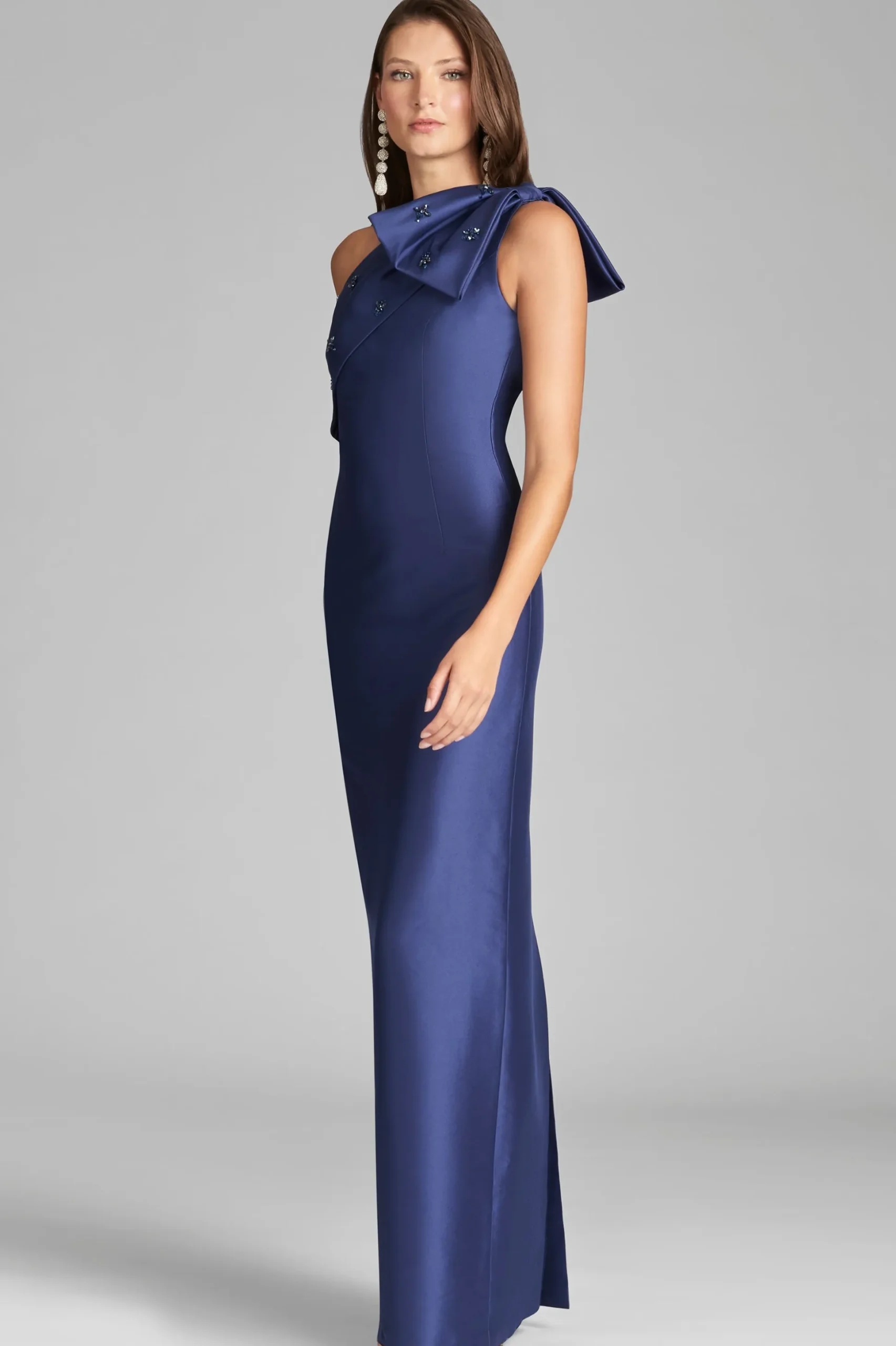 Sachin & Babi One Shoulder<Olivia Gown - Washed Indigo Washedindigo