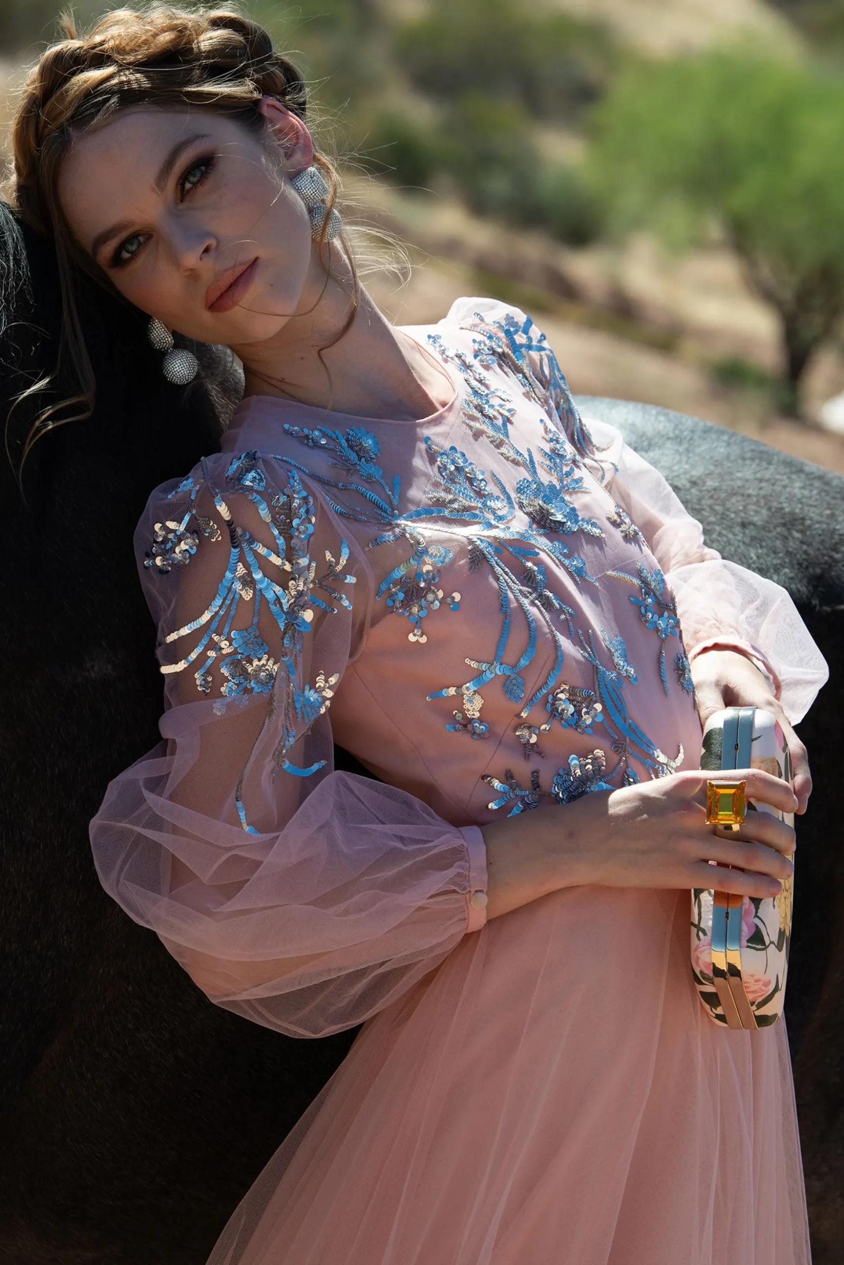 Sachin & Babi Bags<On the Rocks Clutch - Pink Lemonade Bouquet Pinklemonadebouquet