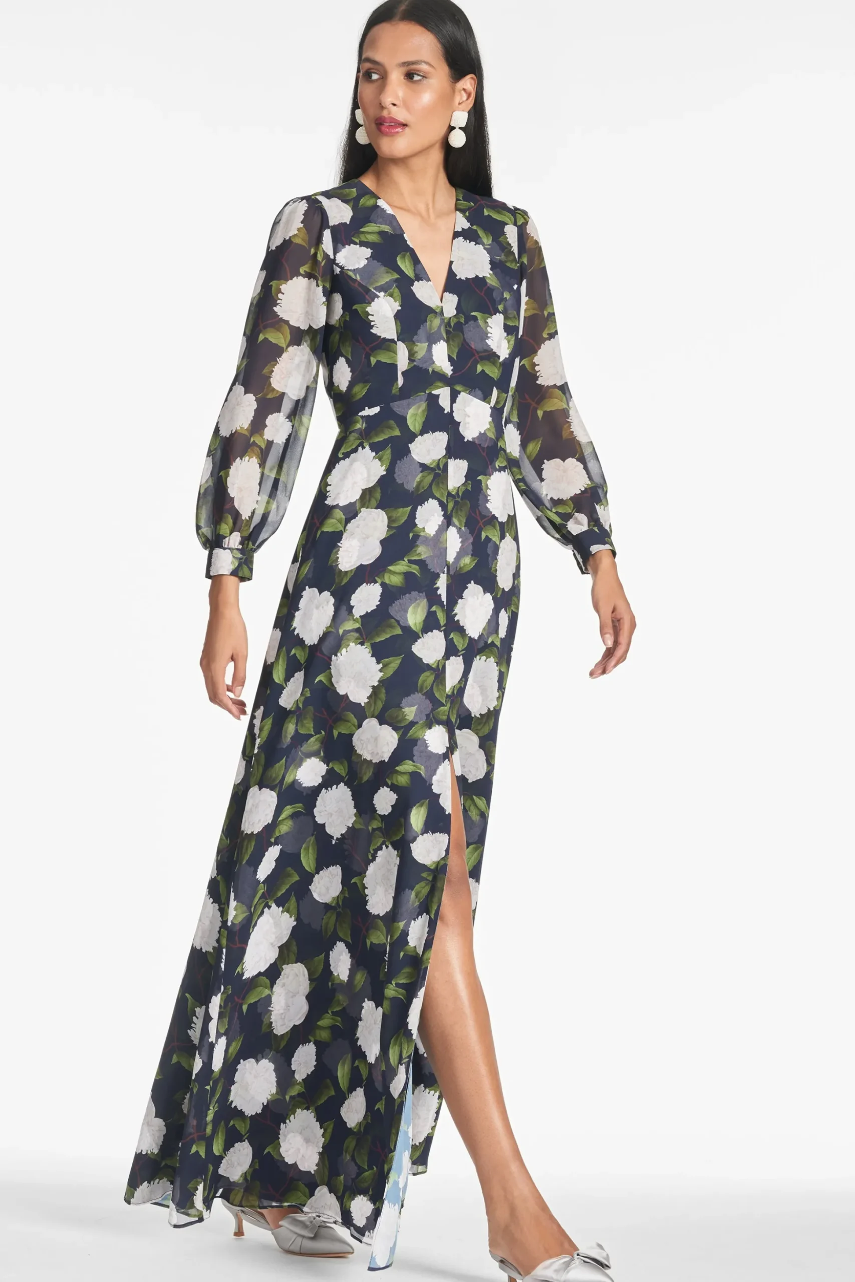 Sachin & Babi Plus Sizes<Penny Gown - Navy/Ivory Moonlit Garden Navy/ivorymoonlitgarden