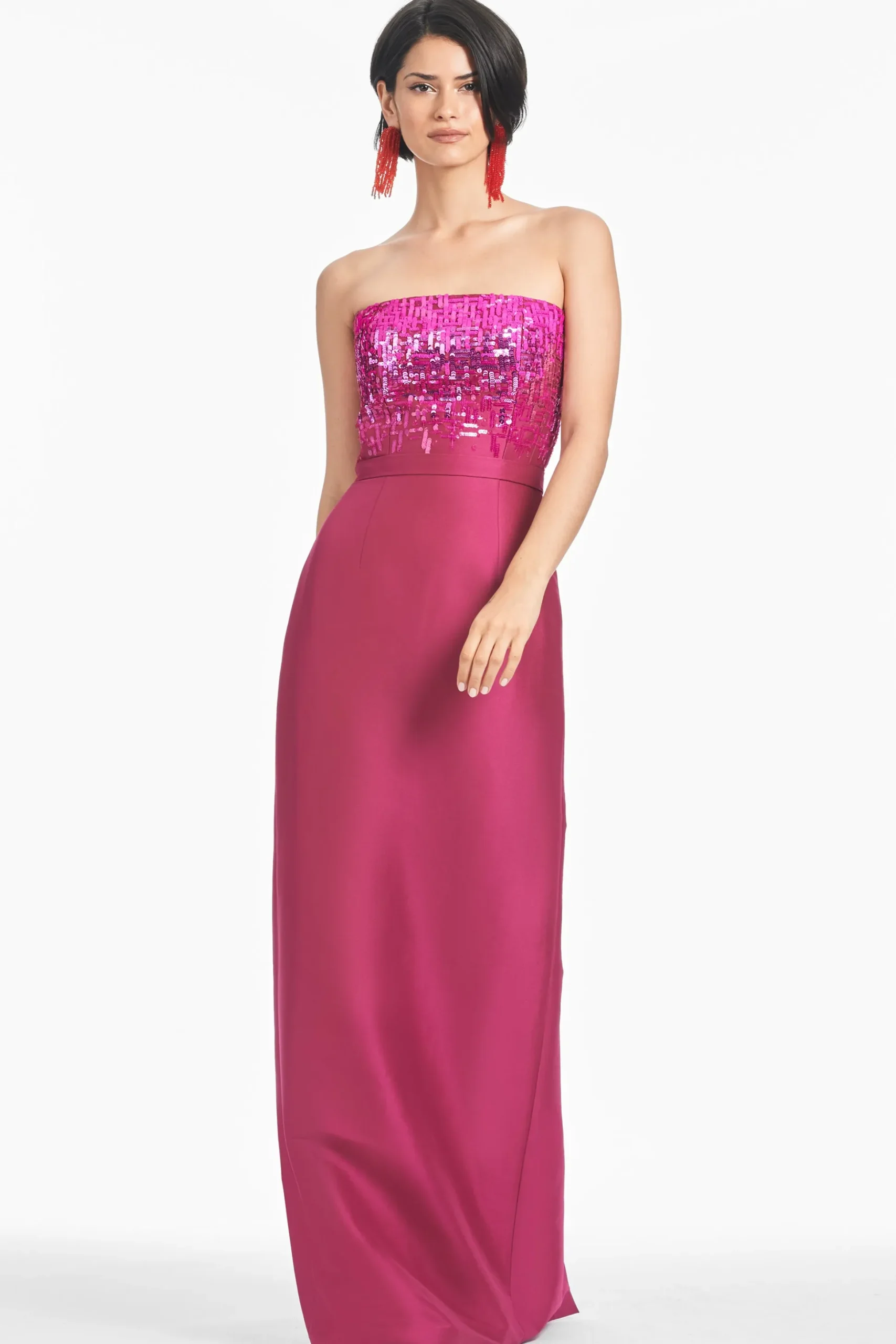 Sachin & Babi Strapless<Phaedra Gown - Rhodolite