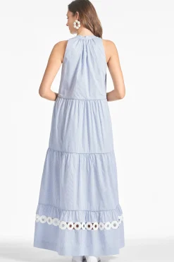 Sachin & Babi Long<Positano Dress - Pinstripe