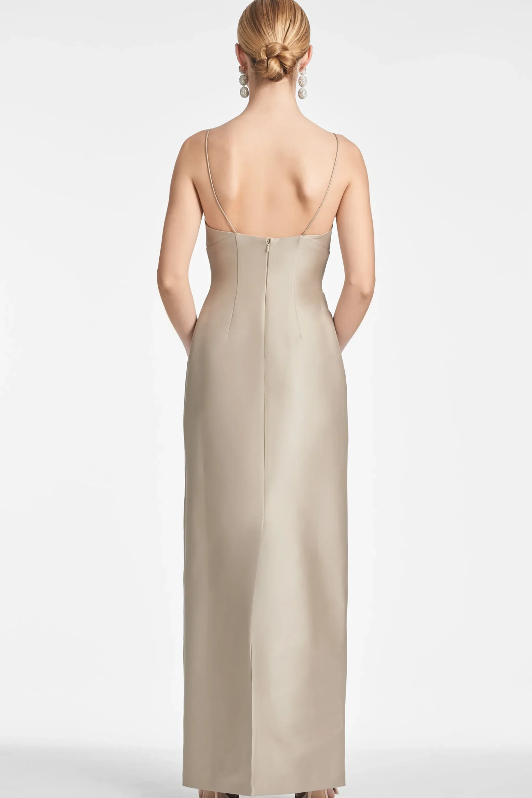 Sachin & Babi Sleeveless<Pryce Gown - Pewter
