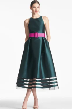 Sachin & Babi Fit & Flare|Midi<Rani Dress - Forest Green Forestgreen