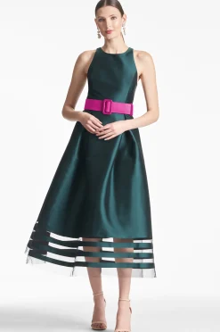 Sachin & Babi Fit & Flare|Midi<Rani Dress - Forest Green Forestgreen