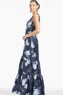Sachin & Babi Plus Sizes|Sleeveless<Rori Gown - Midnight Glacial Rose Midnightglacialrose