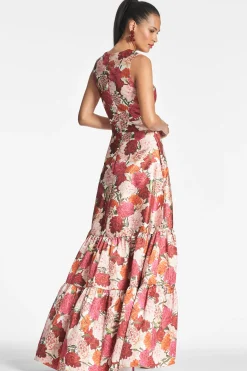 Sachin & Babi Plus Sizes|Sleeveless<Rori Gown - Molti Fiore Moltifiore