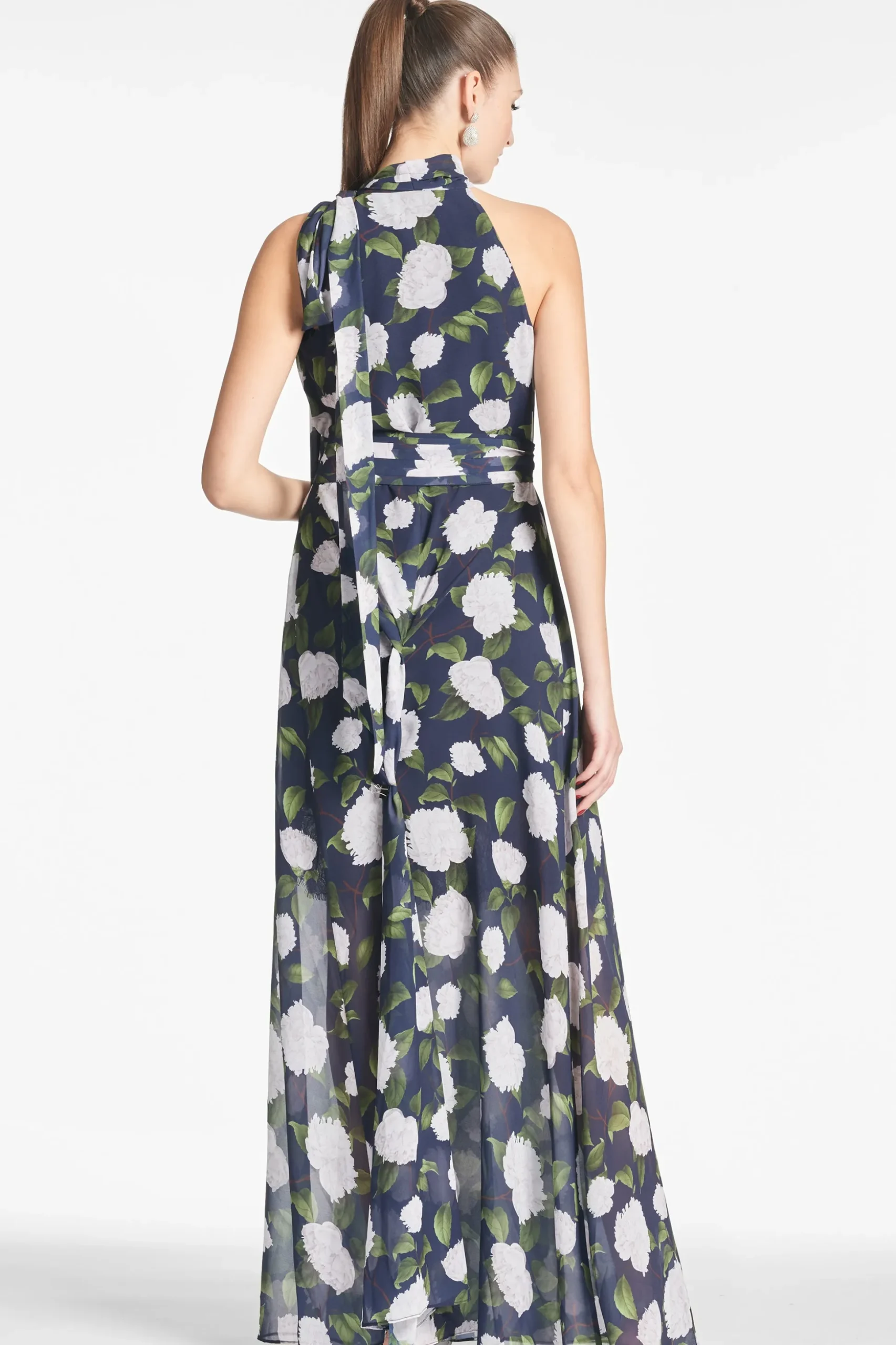 Sachin & Babi Plus Sizes|Sleeveless<Selena Gown - Navy/Ivory Moonlit Garden Navy/ivorymoonlitgarden