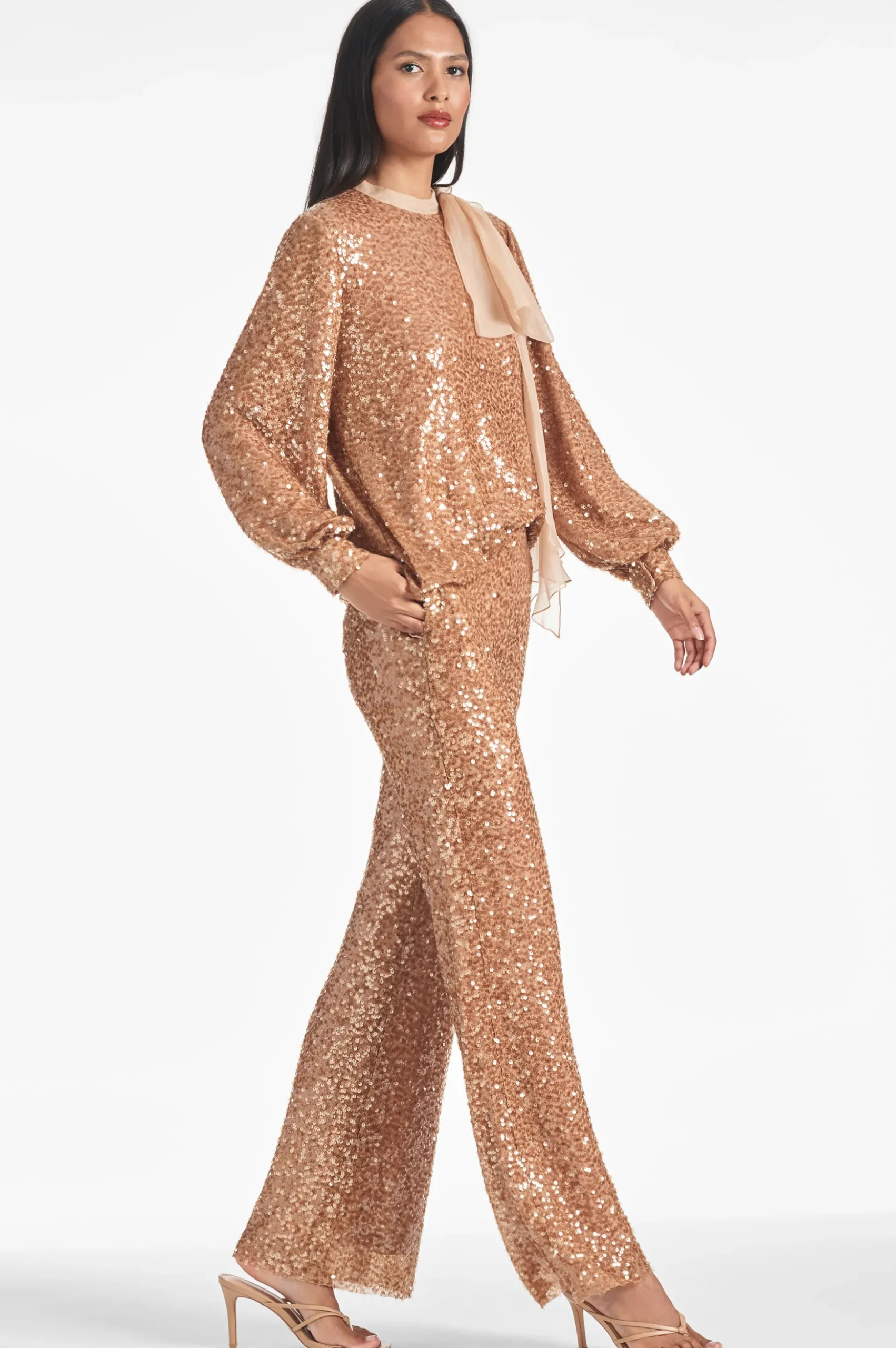 Sachin & Babi Matching Sets|Plus Sizes<Sequin Bri Pant - Honey