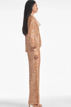 Sachin & Babi Matching Sets|Plus Sizes<Sequin Bri Pant - Honey