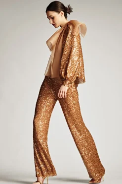 Sachin & Babi Matching Sets|Plus Sizes<Sequin Bri Pant - Honey