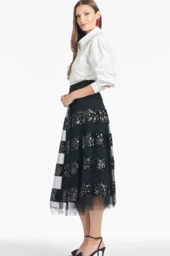 Sachin & Babi Matching Sets|Skirts<Sequin Viti Skirt - Black