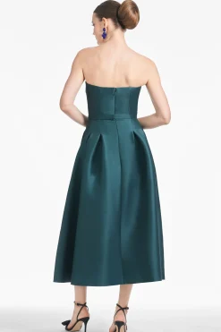 Sachin & Babi Fit & Flare<Shay Dress - Forest Green Placement Ikat Forestgreenplacementikat