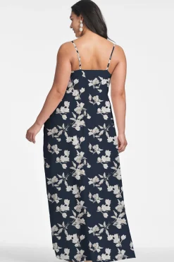 Sachin & Babi Plus Sizes|Sleeveless<Sienna Gown - Navy Venetia Petal Navyvenetiapetal