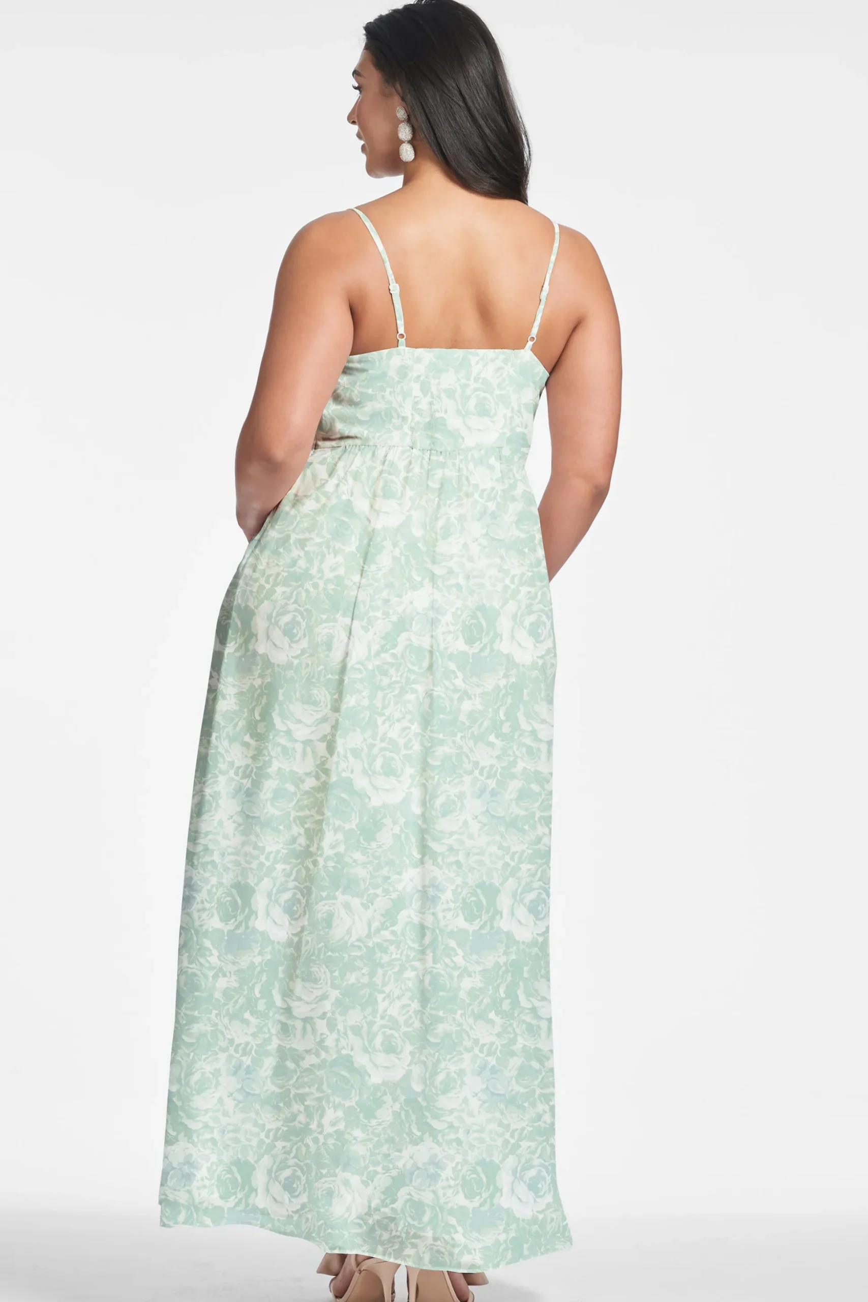 Sachin & Babi Sleeveless<Sienna Gown - Sage Painted Floral Sagepaintedfloral