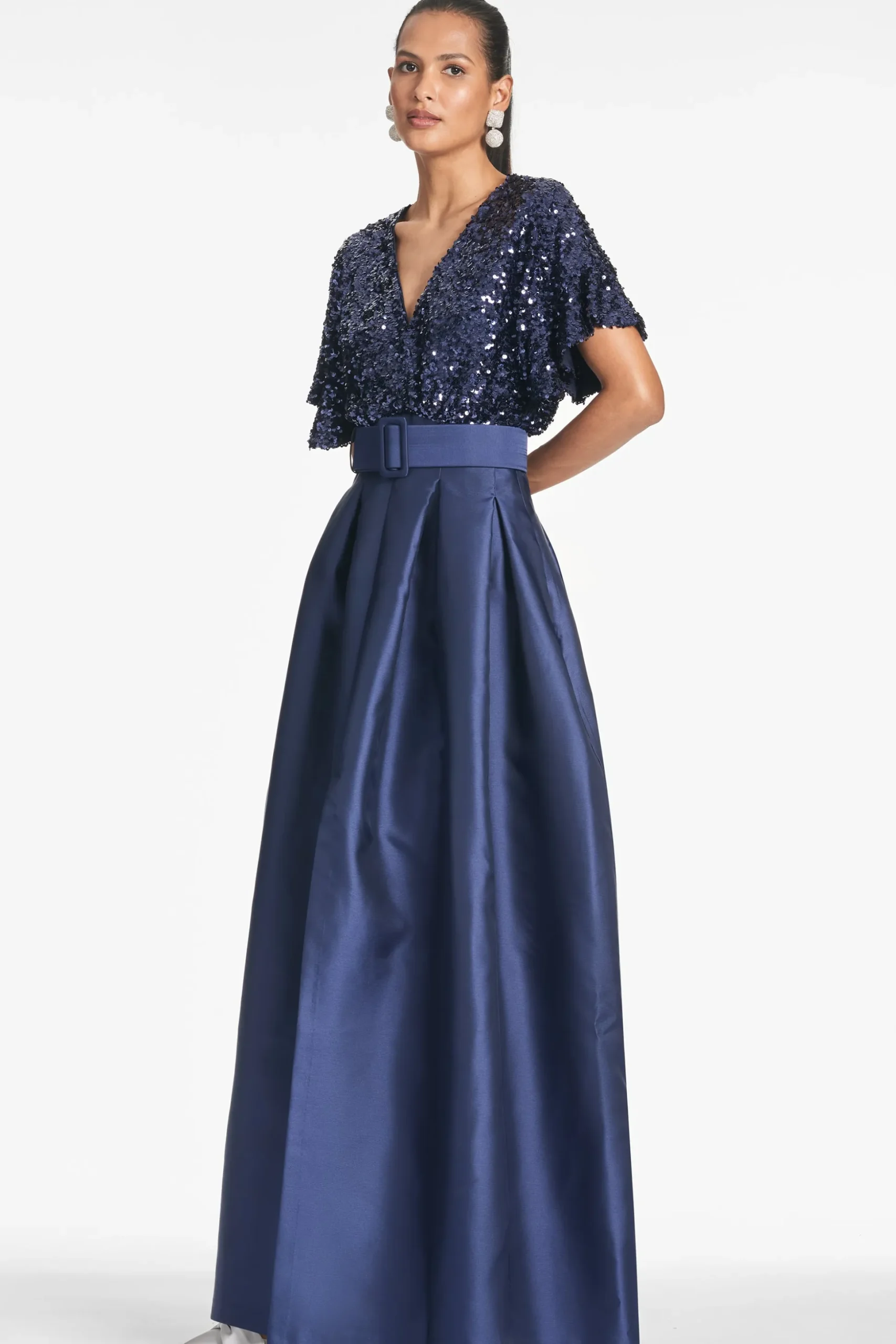 Sachin & Babi Plus Sizes|Short Sleeve<Simone Gown - Night Sky Nightsky