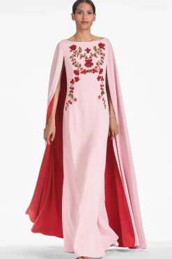 Sachin & Babi Sleeveless<Vittoria Gown - Morganite/ruby