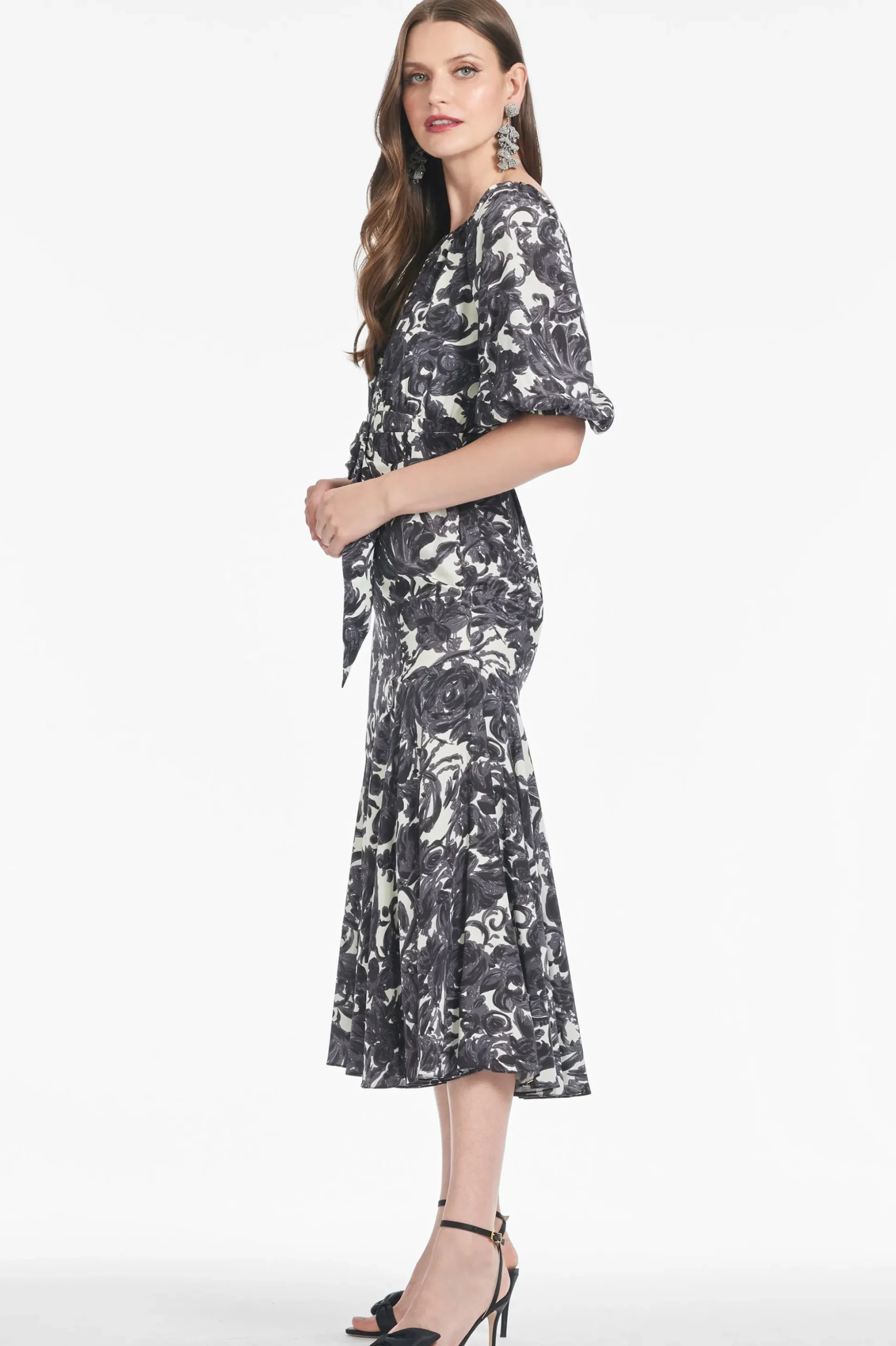 Sachin & Babi A-line<Zadi Dress - Graphic Scroll Graphicscroll