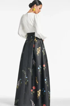 Sachin & Babi Plus Sizes|Long Sleeve<Zoe Gown - Off White/Noir Bouquet Offwhite/noirbouquet