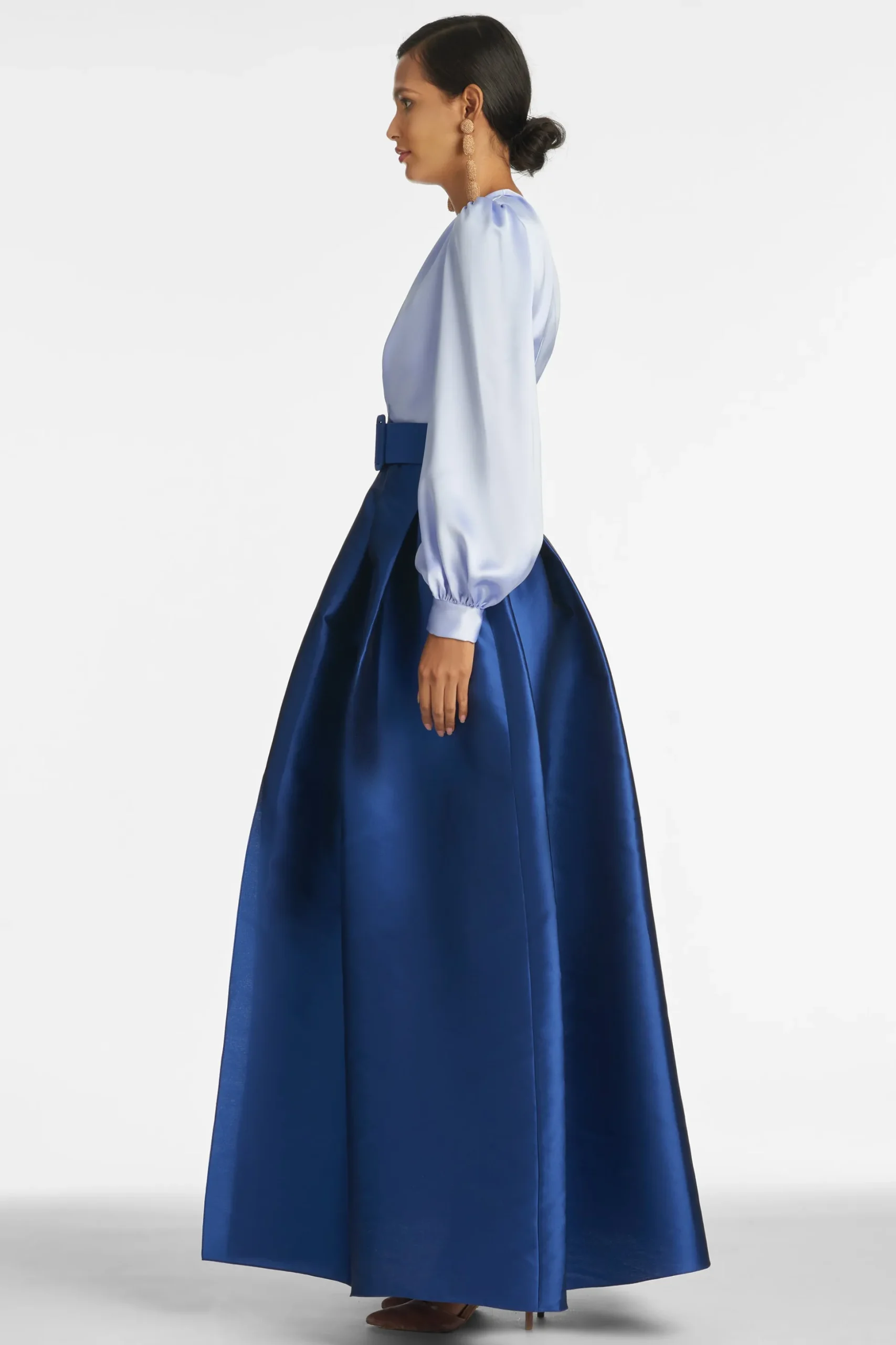 Sachin & Babi Plus Sizes|Long Sleeve<Zoe Gown - Periwinkle/Eclipse Periwinkle&eclipse